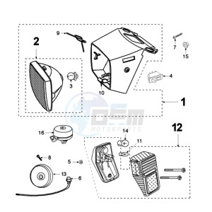 VOGUE LNA BE drawing LIGHTING 6V BULB