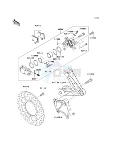 ZG 1400 B [CONCOURS 14] (8F-9F) B9F drawing REAR BRAKE