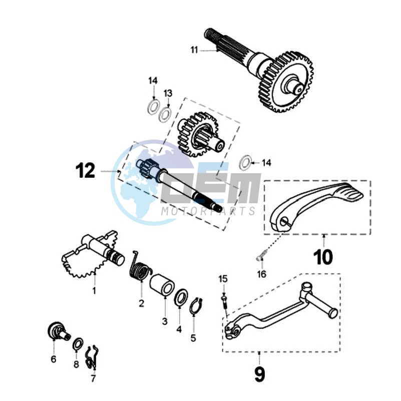 DRIVE SHAFTS / KICKSTARTER