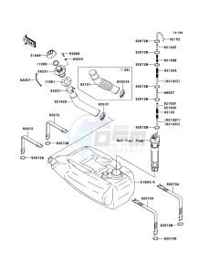 JET SKI STX-15F JT1500A8F FR drawing Fuel Tank