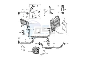 JET FORCE - 50 cc drawing COOLING SYSTEM