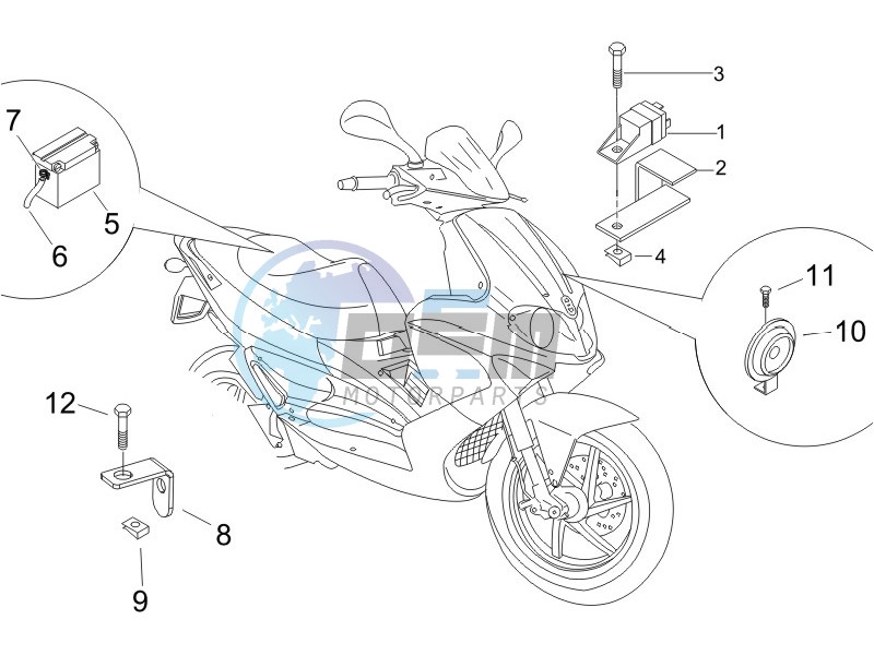 Remote control switches - Battery - Horn