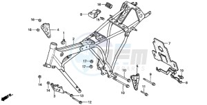 CM125C drawing FRAME BODY