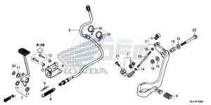 CTX1300AE CTX1300A UK - (E) drawing PEDAL