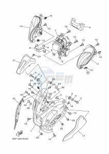 MT-07 MTN690 (BAT1) drawing HEADLIGHT