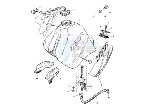 TT RE 600 drawing FUEL TANK