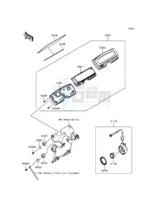 KLX250 KLX250SEF XX (EU ME A(FRICA) drawing Meter(s)