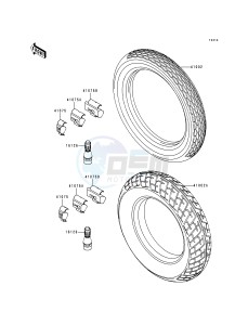 EX 250 F [NINJA 250R] (F6-F9) [NINJA 250R] drawing TIRES