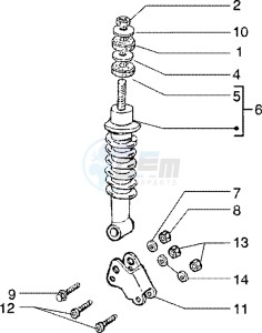 Liberty 125 Leader drawing Rear Damper