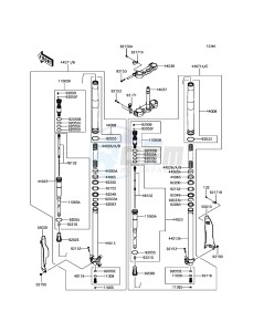 KLX450R KLX450ADF EU drawing Front Fork