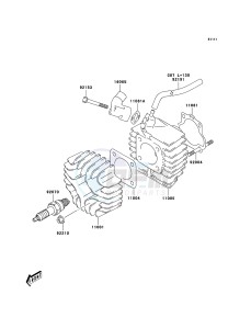 KFX50 KSF50A6F EU drawing Cylinder Head