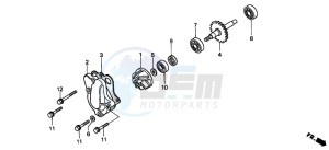 CR80R drawing WATER PUMP