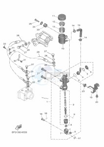 XSR125 MTM125 (BFG1) drawing REAR MASTER CYLINDER