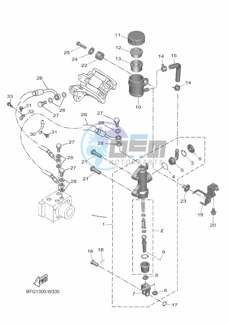 REAR MASTER CYLINDER