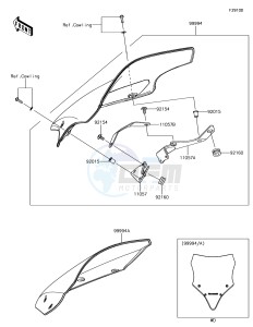 NINJA 650 EX650KHF XX (EU ME A(FRICA) drawing Accessory(Windshield)