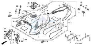 CB1000RA France - (F / CMF) drawing FUEL TANK