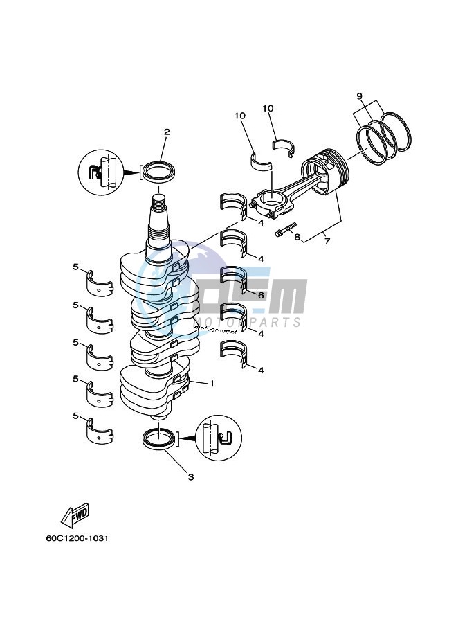 CRANKSHAFT--PISTON