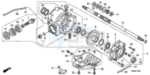 TRX250TMA U drawing REAR FINAL GEAR