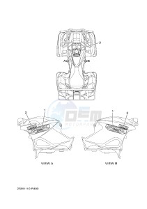 YFM700FWBD YFM70KPXH KODIAK 700 EPS (2SME) drawing GRAPHICS