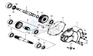 HD 200 drawing MISSION COVER COUNTER SHAFT