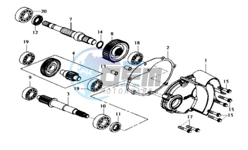 MISSION COVER COUNTER SHAFT