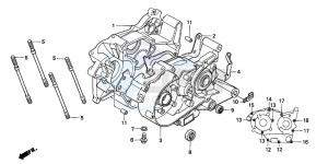 NSR50F drawing CRANKCASE