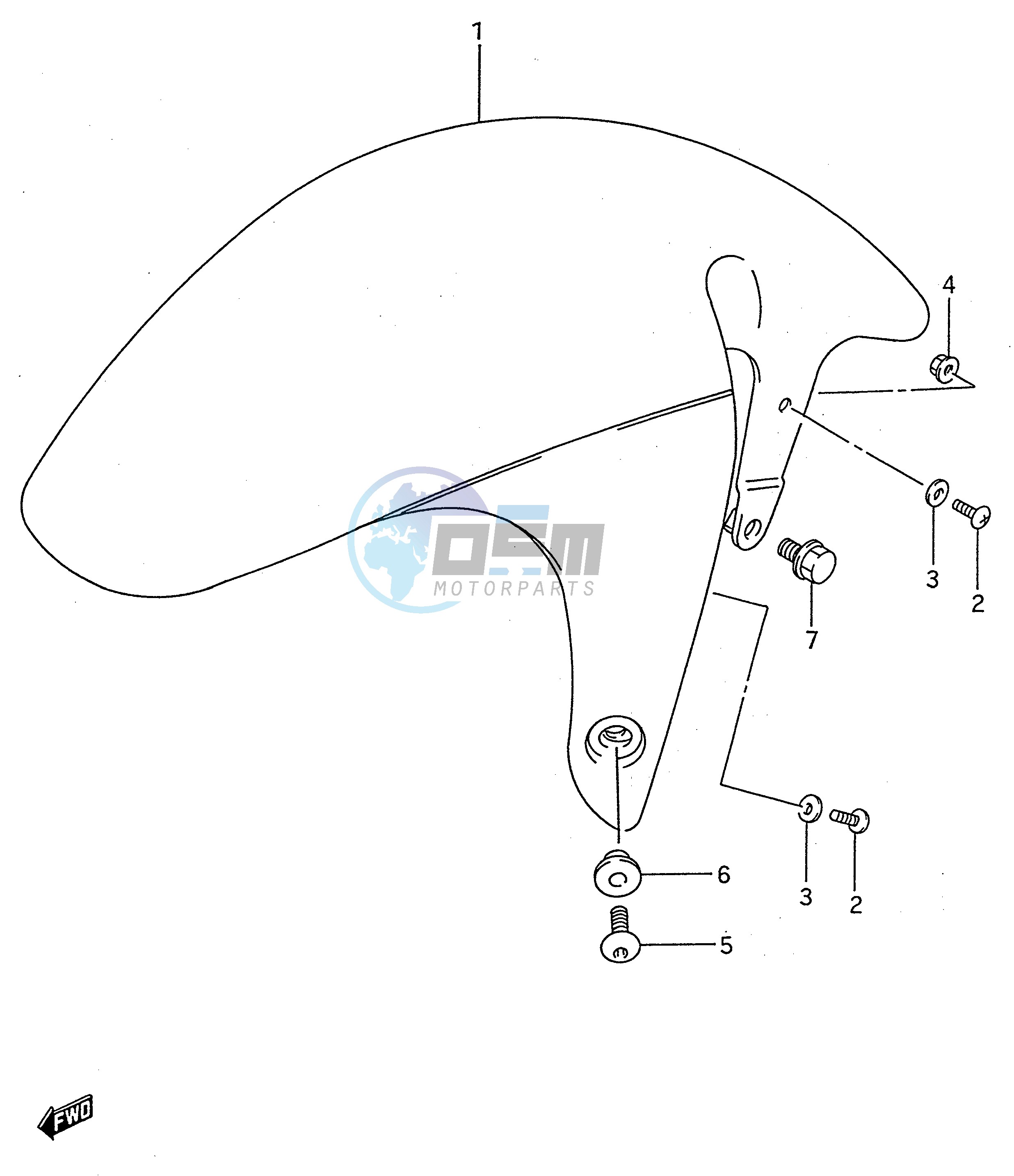 FRONT FENDER (MODEL R S)