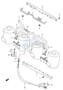 GSX-R750W (E28) drawing CARBURETOR FITTINGS