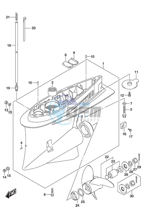 Gear Case DF 250S