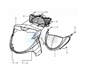 HD 125 drawing FR PLATE / HEAD LIGHT