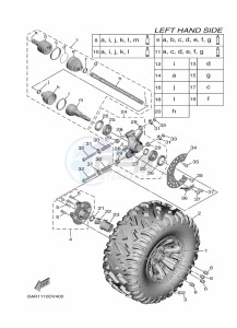 YXE850EN YX85EPAM (BANG) drawing REAR WHEEL