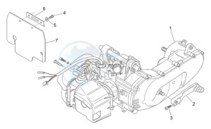 Scarabeo 50 2t (eng. Minarelli) drawing Engine