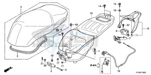 SH300RE SH300RE UK - (E) drawing LUGGAGE BOX/SEAT