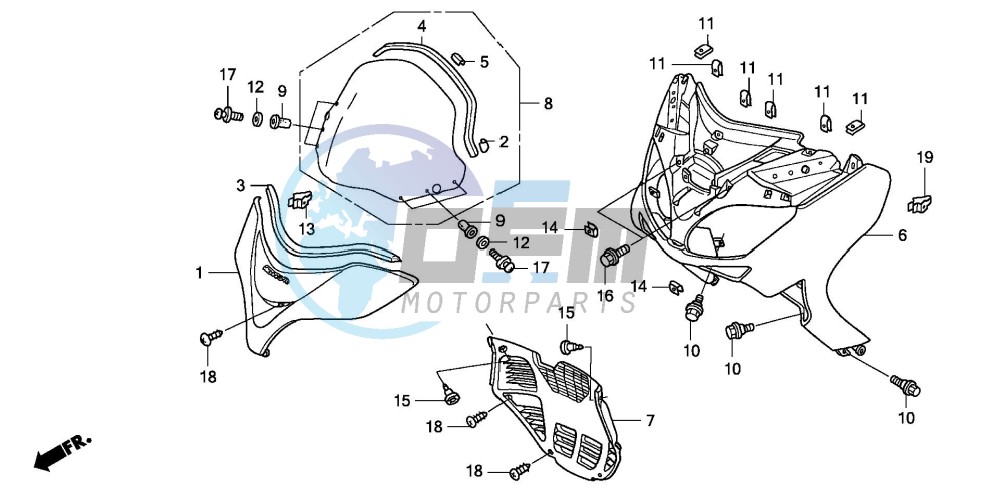 FRONT COVER/WINDSCREEN