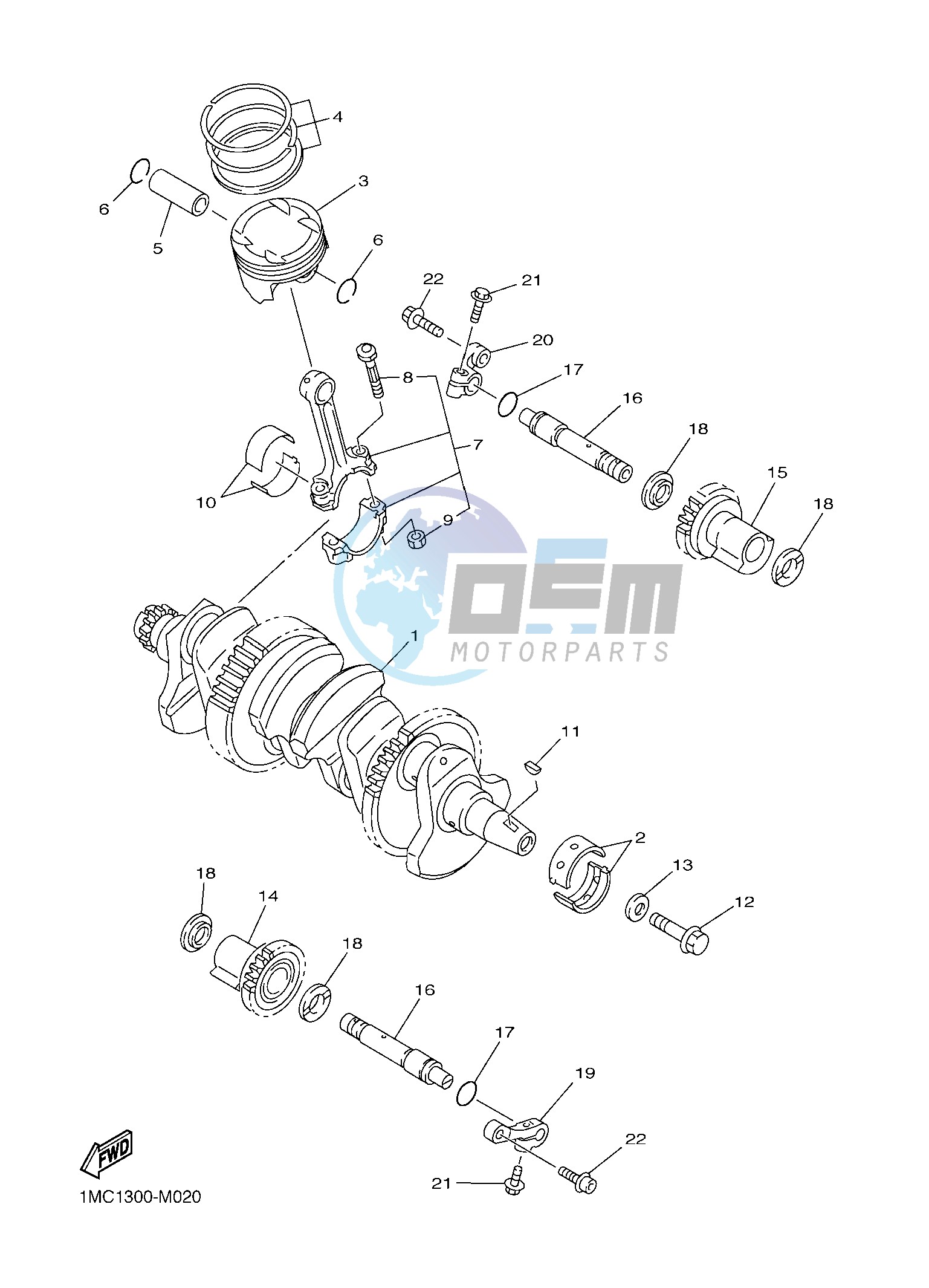 CRANKSHAFT & PISTON