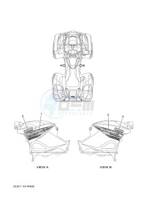 YFM700FWAD YFM70GPHG GRIZZLY 700 EPS (2UD8) drawing GRAPHICS