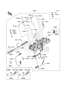 Z750R ZR750NBF FR GB XX (EU ME A(FRICA) drawing Throttle