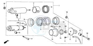 VT600CD drawing REAR CUSHION