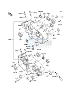 KX65 KX65-A6 EU drawing Crankcase