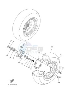 YFZ450R YFZ450RSEB YFZ450R SPECIAL EDITION (18PM 18PN) drawing FRONT WHEEL