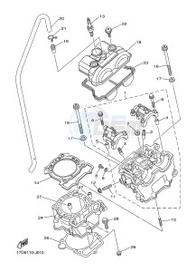 YZ250F (17D9 17DA 17DB 17DC) drawing CYLINDER