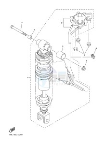 FJR1300A FJR1300-A FJR1300A ABS (B88C) drawing REAR SUSPENSION