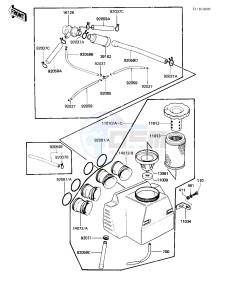 KZ 650 H[CSR] (H1-H2) [CSR] drawing AIR CLEANER -- 81-82 H1_H2- -