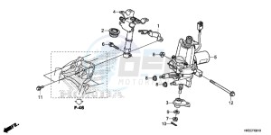 TRX420FA2F TRX420 Europe Direct - (ED) drawing STEERING SHAFT (EPS)