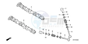 CB1000RAC drawing CAMSHAFT/ VALVE