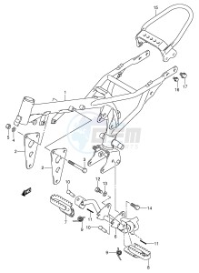 JR50 (P3-P28) drawing FRAME FOOTREST