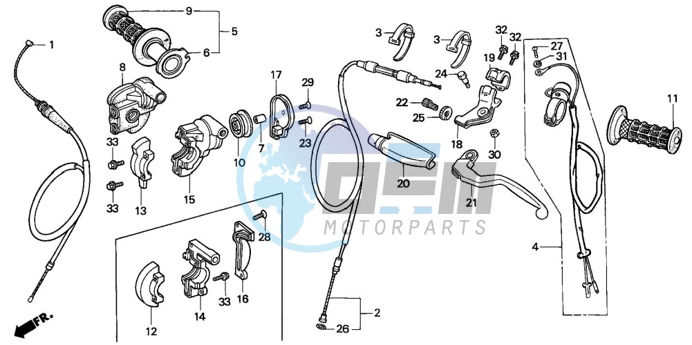 HANDLE LEVER/SWITCH/CABLE