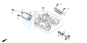 XR650R drawing TAPPET COVER