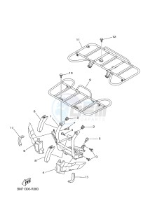 YFM450FWA GRIZZLY 450 IRS (BM81) drawing GUARD