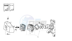 ATLANTIS - 50 CC VTHAL4AE2 2T drawing CYLINDER - CYLINDER HEAD